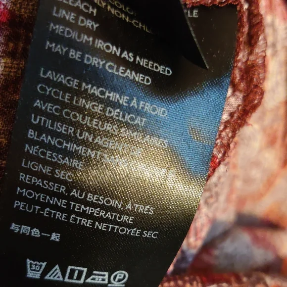 Anthropologie Maeve Patterned Long Sleeve Dress Size Large - Picture 5 of 9